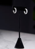 Silver Swarovski Small Hoops